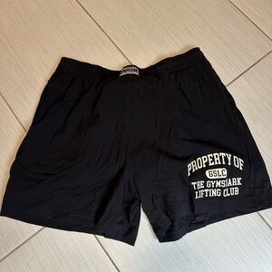 Gymshark Black Athletic Shorts Streamlined Design Lightweight